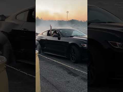 Epic #Mustang Burnout at Piedmont Dragway Burn Yard #shorts