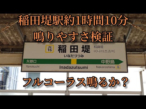 【フルコーラス鳴るか？】稲田堤駅で約1時間10分鳴りやすさ検証してみた結果 第39弾