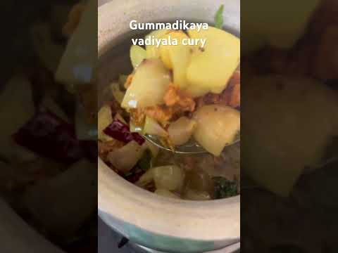 Gummadikaya Vadiyala curry😍👌🤗 #trending #youtubeshorts