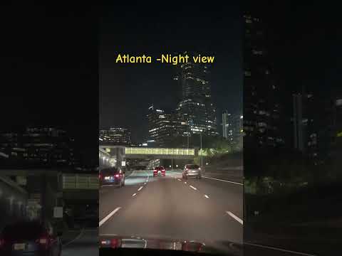 Atlanta night view!❤️🎉❤️#trending #nightview #citylife