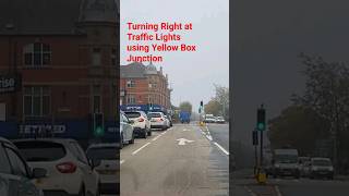 Turning Right at Traffic Lights using Yellow Box Junction correctly as Exit Road is Clear #driving