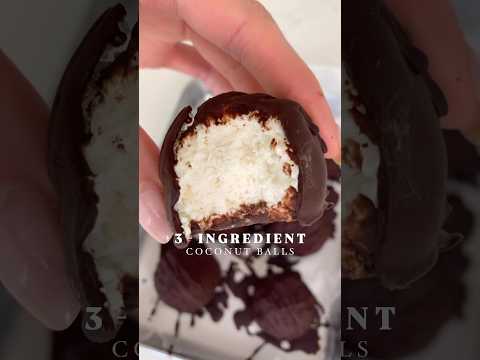 3 - INGREDIENT COCONUT BALLS! (low carb, keto, sugar free)