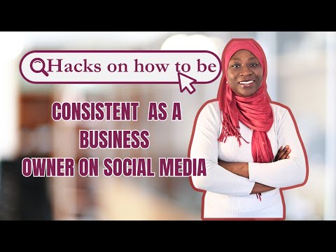 Watch this if you're NOT consistent as a business owner on social media! | Consistency hacks