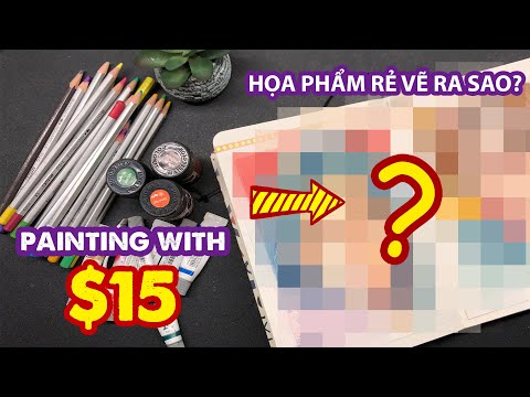 How To Draw With CHEAP Art Supplies | Huta Chan