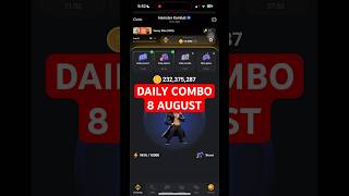 #NEW HAMSTER KOMBAT DAILY COMBO 8 AUGUST