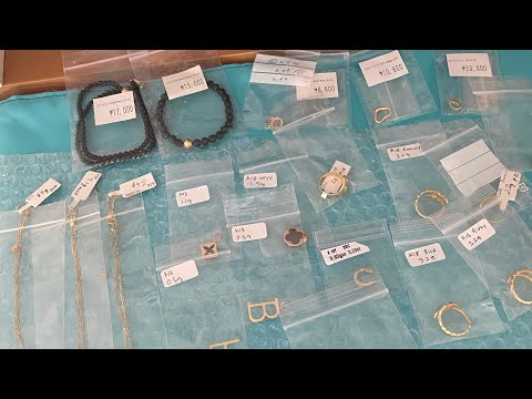 Unboxing k18 japan gold japan jewelry that I will sell #174