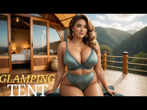 [4K] Luxurious Valley Glamping Tent with a Trendy Look and Outfit | Ai Lookbook