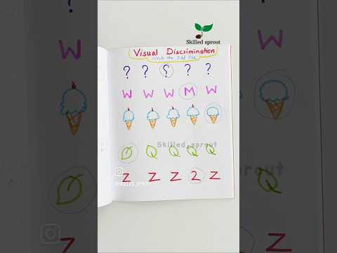 Visual Discrimination Activity For kids #oddoneout #studymaterial