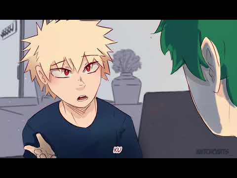 Young Midoriya trys to say Bakugou name but fails...(short animation)