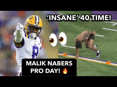 Malik Nabers FULL LSU Pro Day Highlights 🔥 2024 NFL Draft | Malik Nabers 4.35 40 Yard Dash