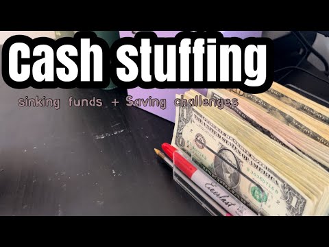 Cash Stuffing | $345 | LOW INCOME | Saving Challenges + Sinking Funds  #save #cashstuffing #budget