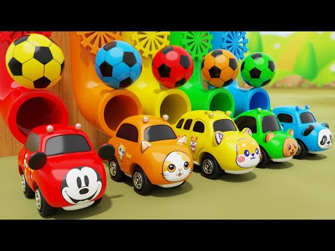 Color Balls & Sing a Song! | Wheels On the Bus, Ten in the Bed | Baby Nursery Rhymes & Kids Songs