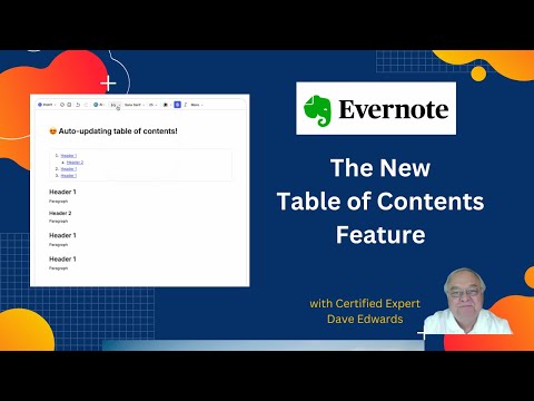 Evernote's New Table of Contents