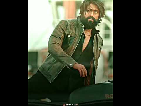 KGF #yash mass #statusvideo  [Rocky Bhai️] 🔥Yash Boss ⚡️KGF Chapter 1 with Habibi song