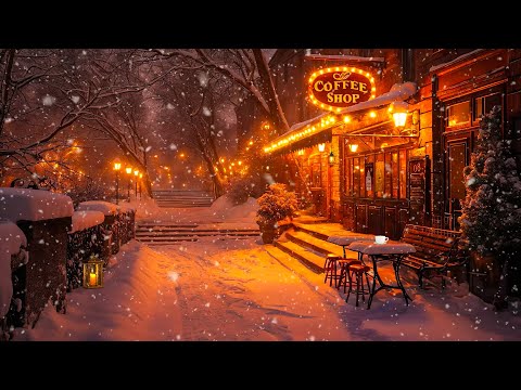 Winter Jazz Vibes - Gentle Piano Jazz Music at a Quiet Coffee Shop Ambience for Studying, Working