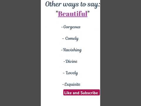 Do you know other ways to say 'beautiful' comment below #english  #vocabulary #shortsvideo