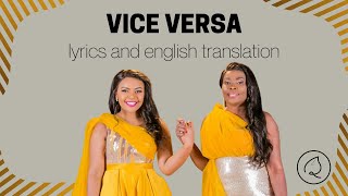 Vice versa Lyrics and English translation