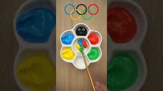 what's color of Olympic? #satisfying #shortvideo #colormixing #paintmixing #asmr