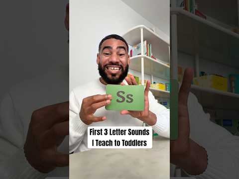 The First 3 Letter Sounds I Teach Toddlers #shorts