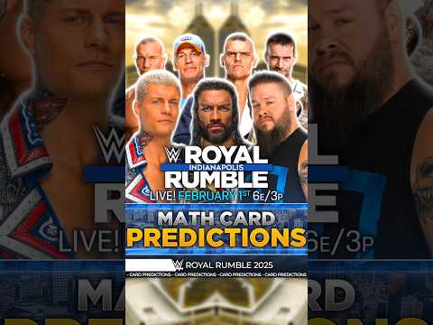 Royal Rumble 2025 - Match Card Predictions [v2] #RoyalRumble #Bevelock #WWE #Shorts