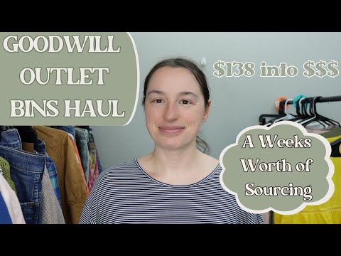 Huge Goodwill Outlet Bins Haul | A Weeks Worth of Items to Sell on Poshmark and Ebay