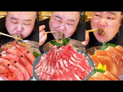 [Big Stomach King Challenge] Challenge to Eat a 65 yuan Barbecue Self-help! 100 portions of black p