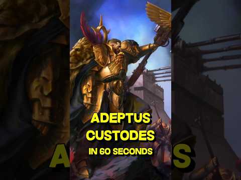 ADEPTUS CUSTODES explained in 60s - Warhammer 40k Lore #40k #40kmeme #warhammer40klore #warhammer40k