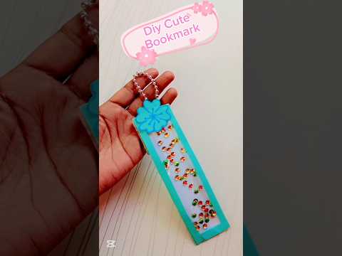 DIY Cute Bookmark idea/How to make beautiful bookmark 🔖#diy #craft #shorts