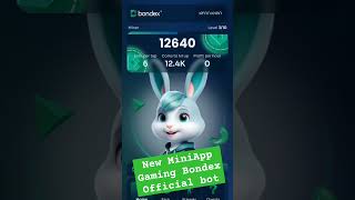 Bondex Mining App: Bunny Blitz Mini Game - Tap to Earn #shorts #bondex #bunnyblitz #telegrambot #new