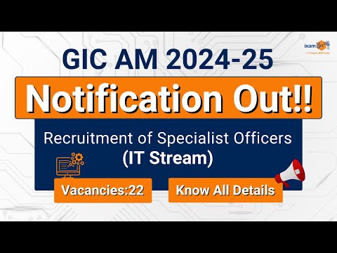 GIC Re Recruitment for IT Officers Notification Out || 22 Vacancies