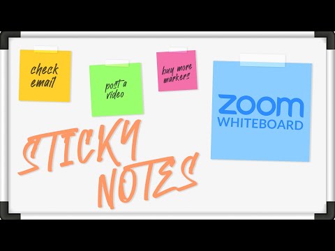 How to Use STICKY NOTES on ZOOM | Mastering Zoom