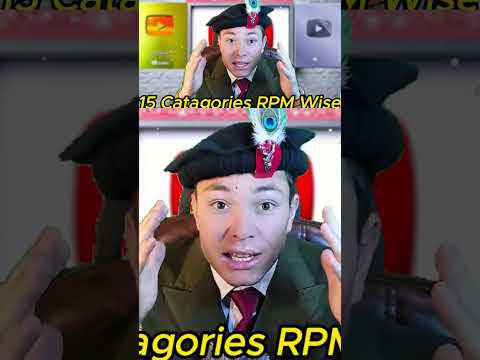 Youtube 15 Catagories RPM #youtubeearning #shorts