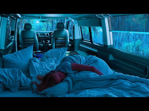 Deep Sleep Ambience: Cozy Car In Rainy Night with Soft Rain & Thunder for Deep Sleep, Beat Insomnia