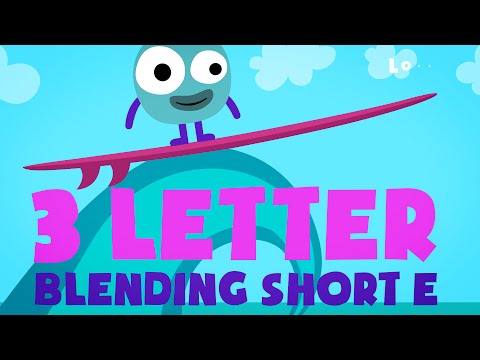 Learn to Read | Three Letter Blending with Short E | LOTTY LEARNS