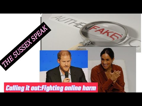 The Sussexes talk about false information spreading like wildfire on the internet .