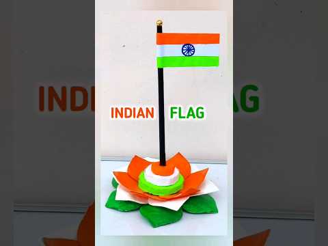 How to make Beautiful INDIAN Flag 🇮🇳 / INDIAN flag making / #shorts / #trending