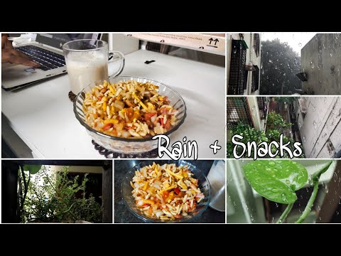 Rain+Muri Mixture||Bhel puri||Easy Chatpata snack while Raining||Beach road Snack