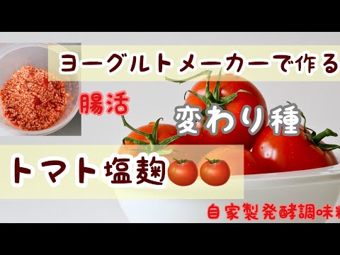 何にでも合う！発酵調味料" トマト塩麹 " レシピ