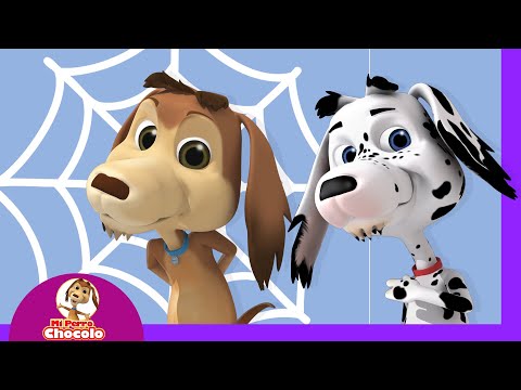 🐾 10 PERRITOS SE BALANCEABAN SOBRE LA TELA DE UNA ARAÑA | MI PERRO CHOCOLO | CANCIONES PARA NIÑOS ♫