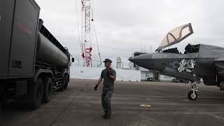 U.S. Marines & JASDF Refuel F-35B During Keen Sword 25 | Strengthening U.S.-Japan in Miyazaki