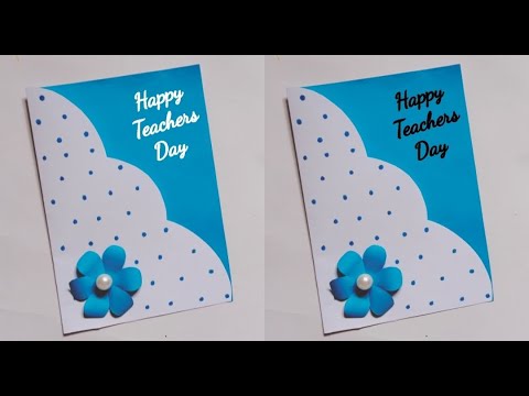 happy teachers day card idea at home/easy card making/gift for teachers/September 5th teachers day