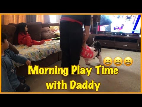 MORNING PLAY TIME WHILE WATCHING RYAN TOYSREVIEW