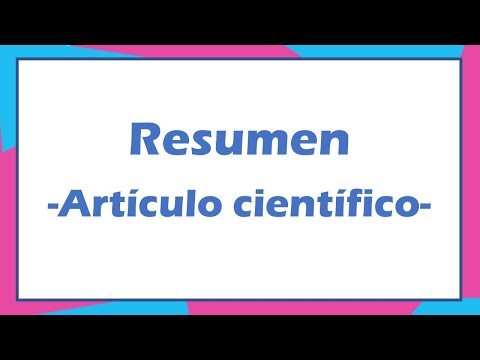 Resumen - Tesis - Investigación - Artículo de resultados