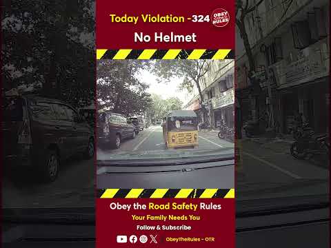 Today Violation 324 - Unsafe Road Crossing #otr #roadsafety#chennaitrafficpolice