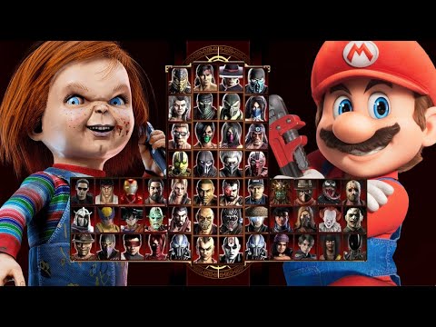 Mortal Kombat 9 - CHUCKY & MARIO BROS - Expert Tag Ladder - Gameplay @(1080p) - 60ᶠᵖˢ ✔