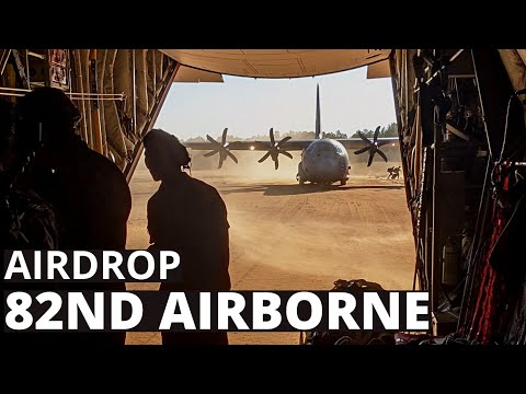 C-130J AIRDROP OF THE 82ND AIRBORNE - 4K