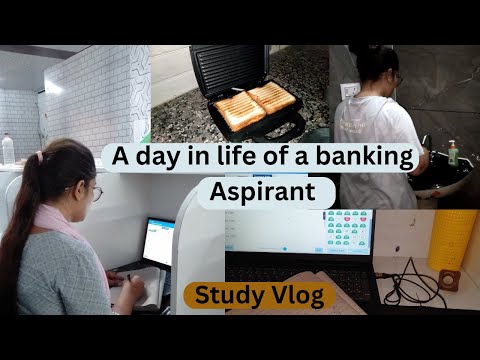 A day in life of a banking Aspirant . My Study Routine. #bankingpovlog #bankpreperation #rrbpo2024