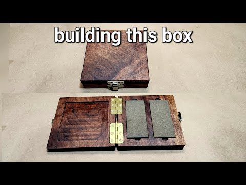 building a walnut box for precision ground toolroom stones