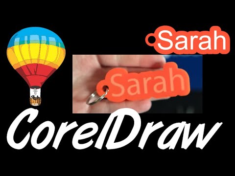 Corel Draw Tips & Tricks Key Chain draw like this