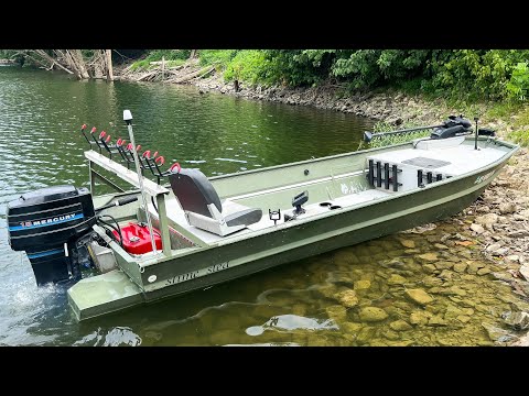 Jon Boat Fishing For A Catfish Dinner! (Catch And Cook)